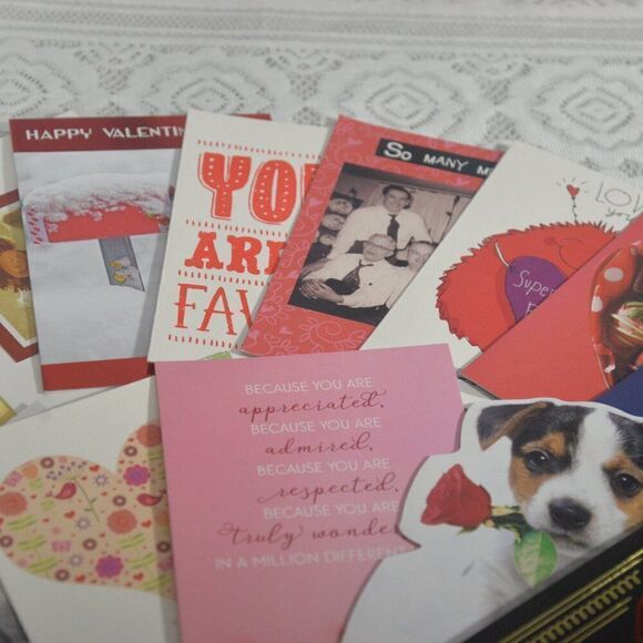 Valentines Day Cards 15 Various Brand New with Envelopes - Picture 4 of 12